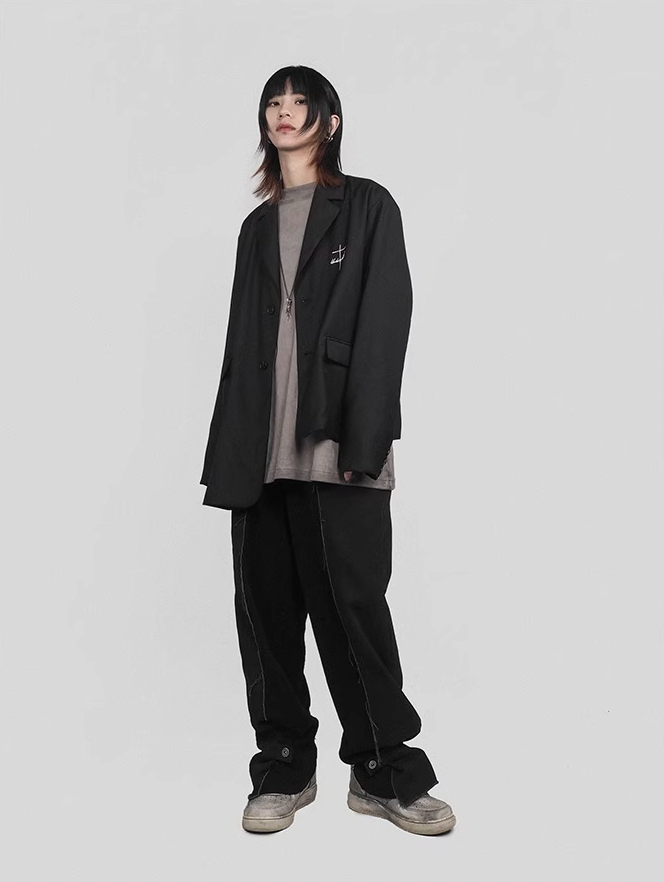 UNDERWATER Crucifix Cross Printed Long Sleeve Tee