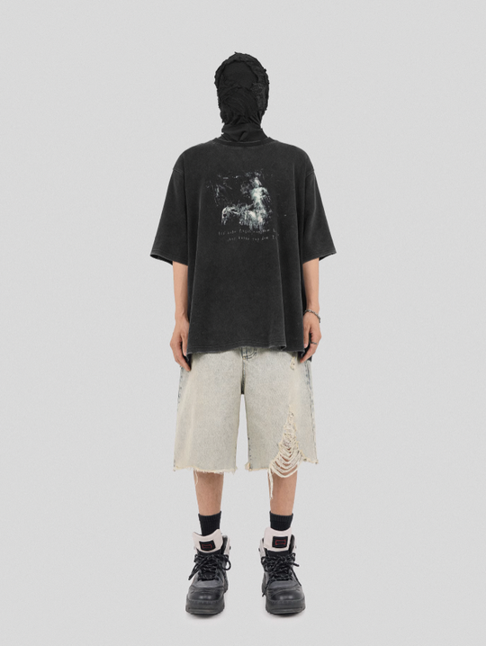 UNDERWATER Destruction Undead Knight Printed Tee