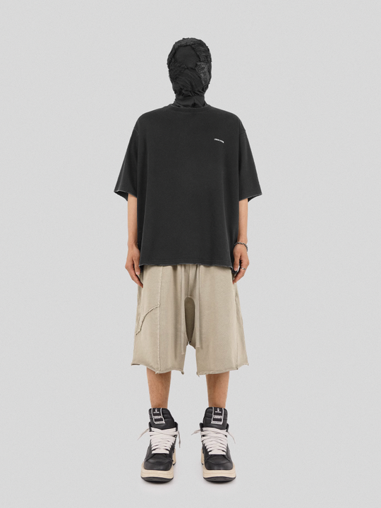 UNDERWATER Destroyed Cross Bones Print Tee