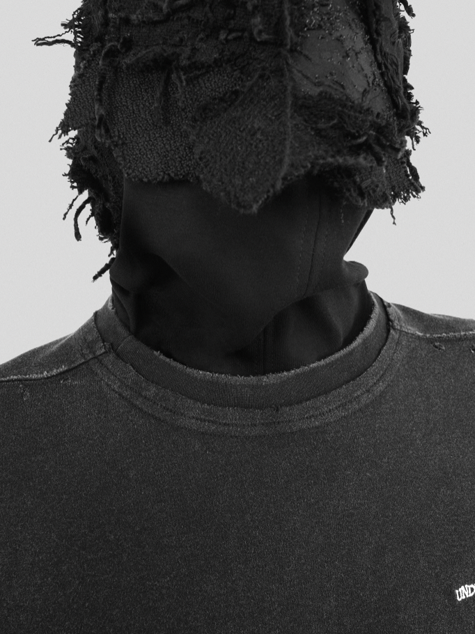 UNDERWATER Deconstructed Hand Damaged Sleeveless Tee Tank Top