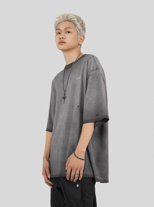 UNDERWATER Destruction Deconstruction Patchwork Tee