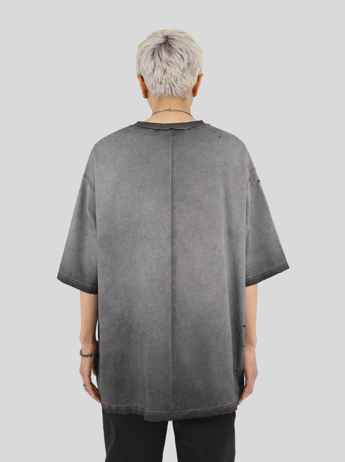 UNDERWATER Destruction Deconstruction Patchwork Tee