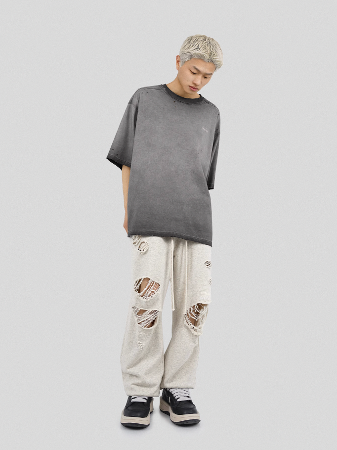 UNDERWATER Destruction Deconstruction Patchwork Tee