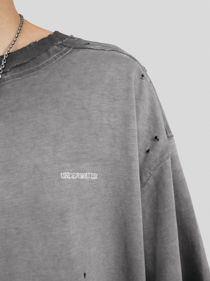 UNDERWATER Destruction Deconstruction Patchwork Tee
