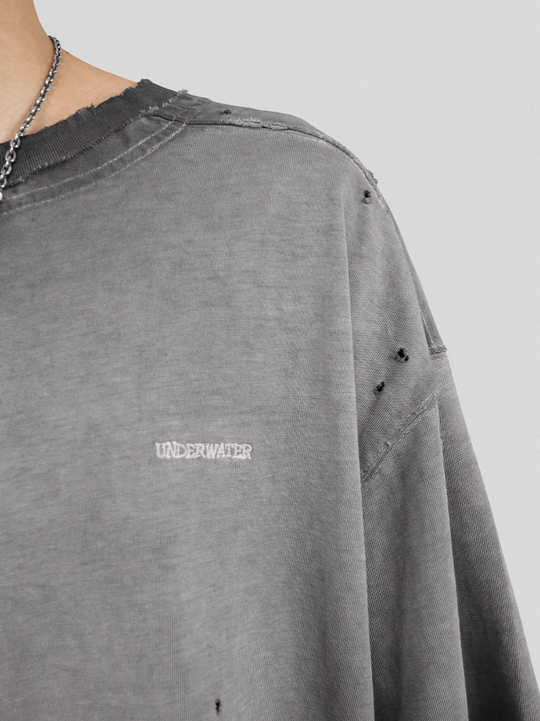 UNDERWATER Destruction Deconstruction Patchwork Tee