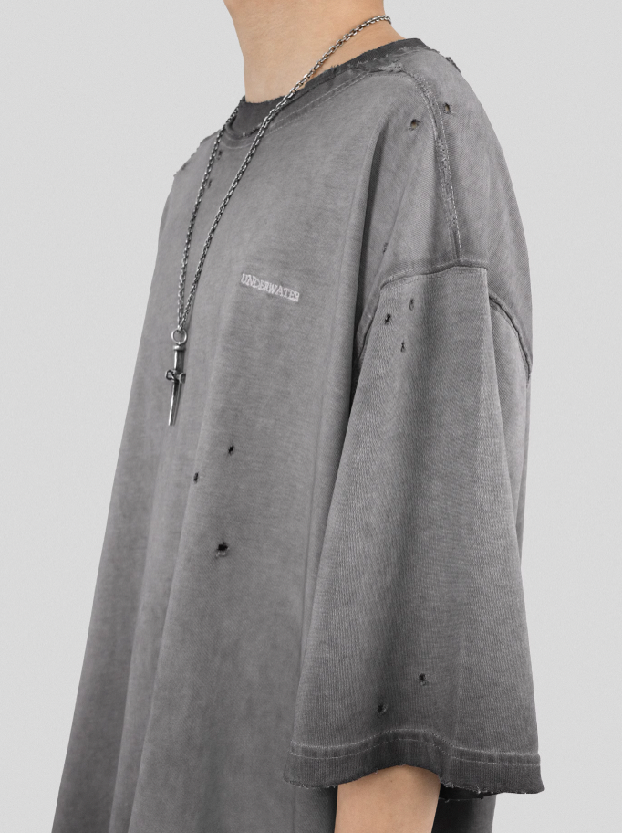 UNDERWATER Destruction Deconstruction Patchwork Tee