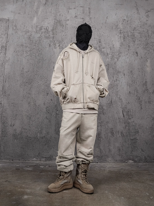 UNDERWATER Wasteland Distressed Drawstring Sweatpants