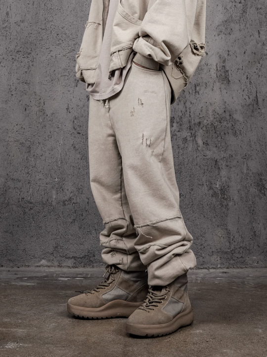 UNDERWATER Wasteland Distressed Drawstring Sweatpants