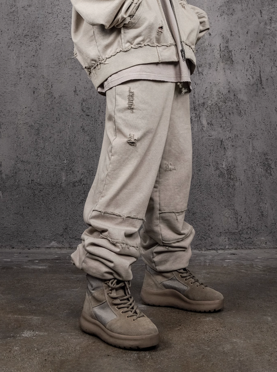 UNDERWATER Wasteland Distressed Drawstring Sweatpants