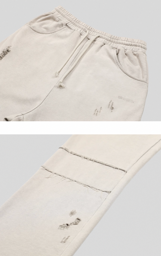 UNDERWATER Wasteland Distressed Drawstring Sweatpants