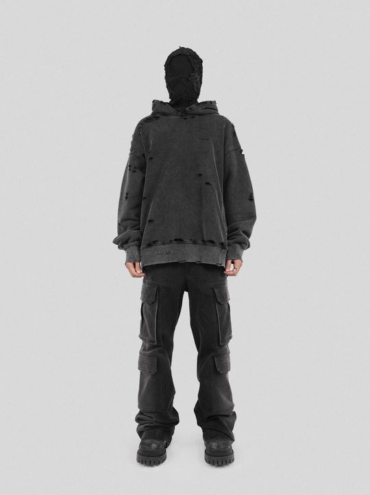 UNDERWATER Gradient 3D Patch Pockets Denim Jeans