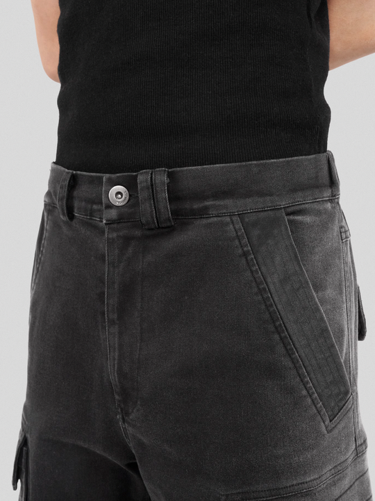 UNDERWATER Gradient 3D Patch Pockets Denim Jeans