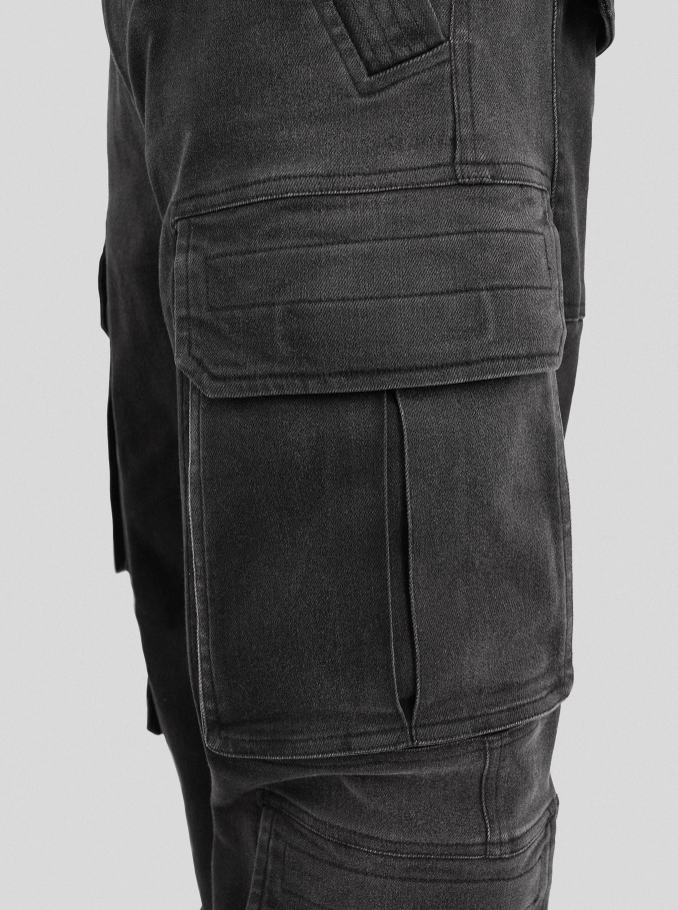 UNDERWATER Gradient 3D Patch Pockets Denim Jeans