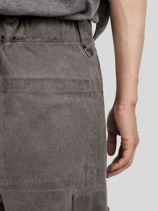 UNDERWATER Scavenger Bandage Mesh Patchwork Pocket Cargo Work Pants