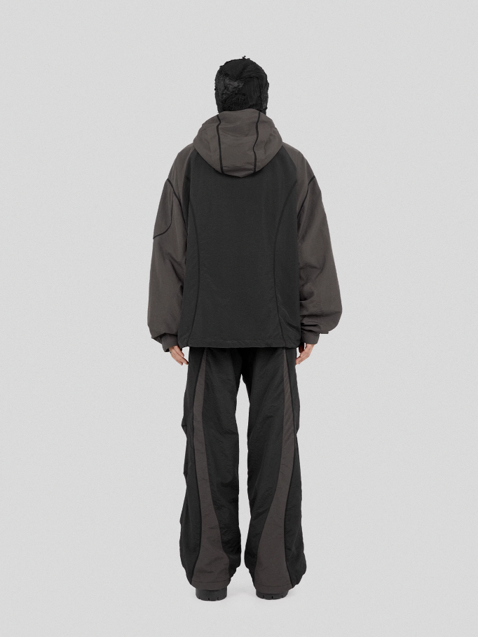 UNDERWATER Colorblocking Dull Leaf Spliced Pants