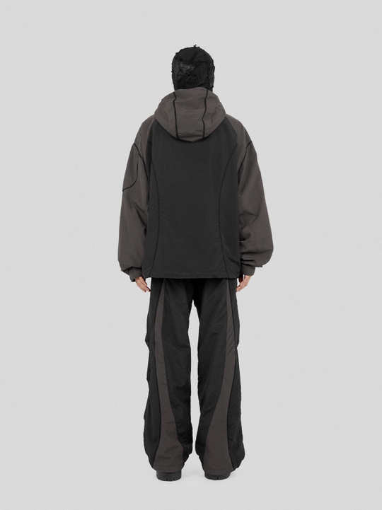 UNDERWATER Colorblocking Dull Leaf Spliced Pants