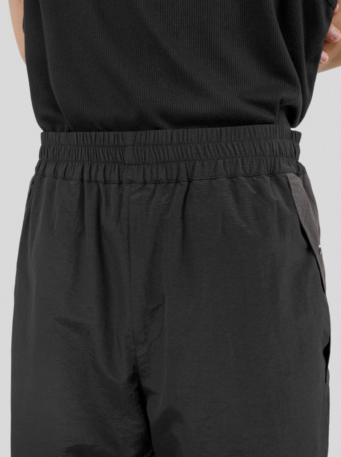 UNDERWATER Colorblocking Dull Leaf Spliced Pants