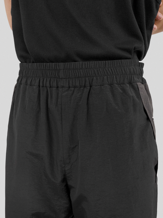 UNDERWATER Colorblocking Dull Leaf Spliced Pants