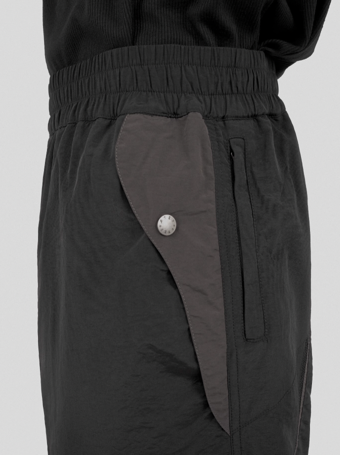 UNDERWATER Colorblocking Dull Leaf Spliced Pants