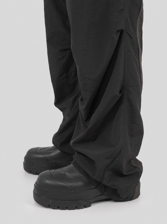 UNDERWATER Colorblocking Dull Leaf Spliced Pants