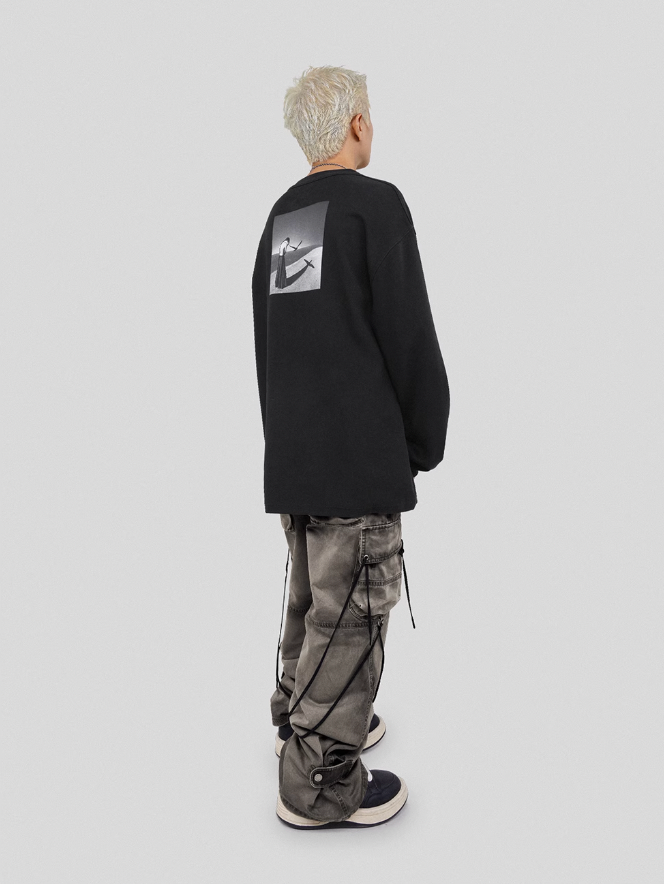 UNDERWATER Washed Multi Pocket Adjustable Cargo Work Pants