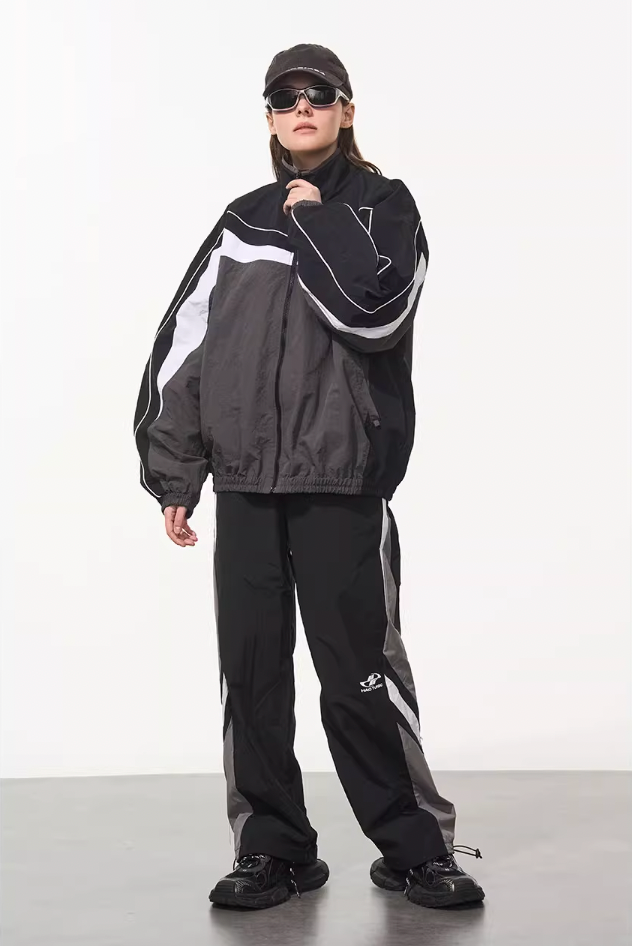 Harsh and Cruel Deconstructed Splicing Carabiner Coach Jacket