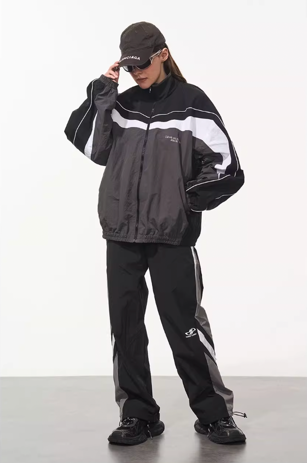 Harsh and Cruel Deconstructed Splicing Carabiner Coach Jacket