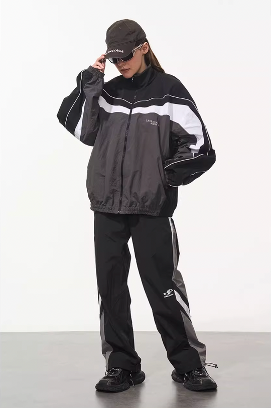 Harsh and Cruel Deconstructed Splicing Carabiner Coach Jacket