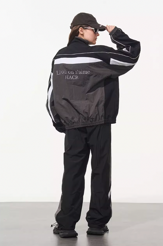 Harsh and Cruel Deconstructed Splicing Carabiner Coach Jacket