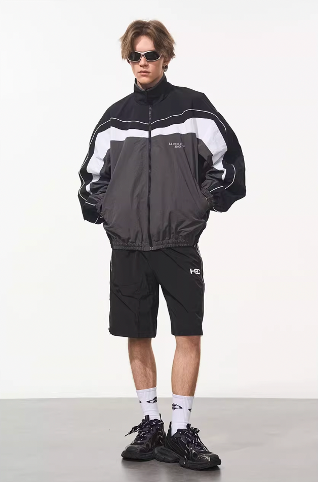 Harsh and Cruel Deconstructed Splicing Carabiner Coach Jacket