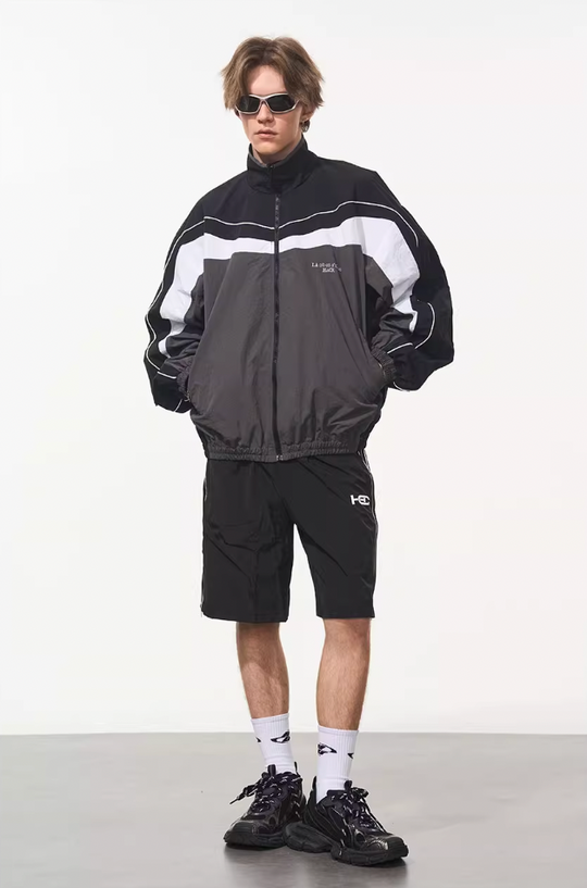 Harsh and Cruel Deconstructed Splicing Carabiner Coach Jacket