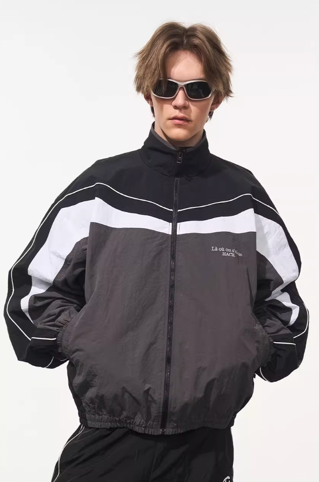 Harsh and Cruel Deconstructed Splicing Carabiner Coach Jacket