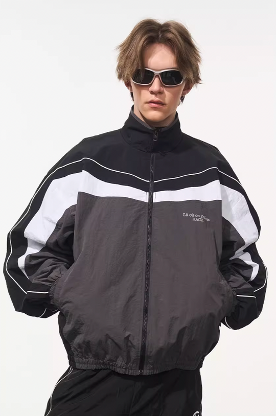 Harsh and Cruel Deconstructed Splicing Carabiner Coach Jacket