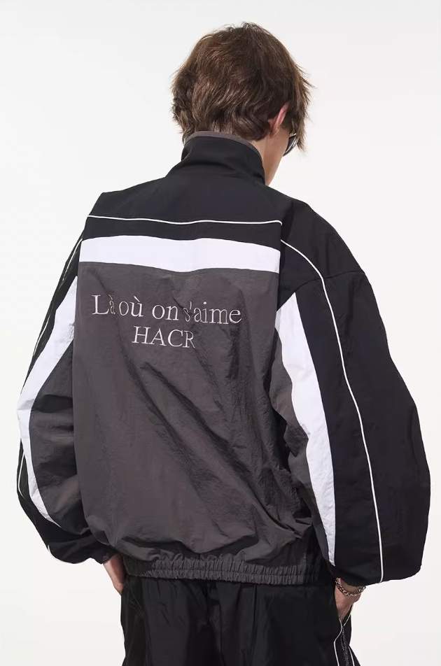 Harsh and Cruel Deconstructed Splicing Carabiner Coach Jacket