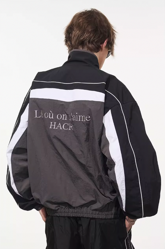 Harsh and Cruel Deconstructed Splicing Carabiner Coach Jacket