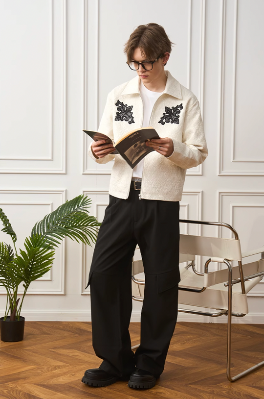 Harsh and Cruel Jacquard Embroidered Patches Jacket