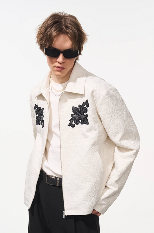Harsh and Cruel Jacquard Embroidered Patches Jacket