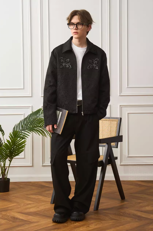 Harsh and Cruel Jacquard Embroidered Patches Jacket