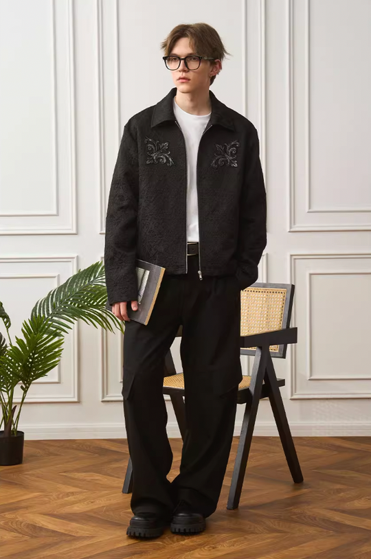 Harsh and Cruel Jacquard Embroidered Patches Jacket