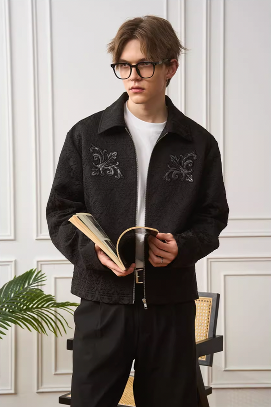 Harsh and Cruel Jacquard Embroidered Patches Jacket