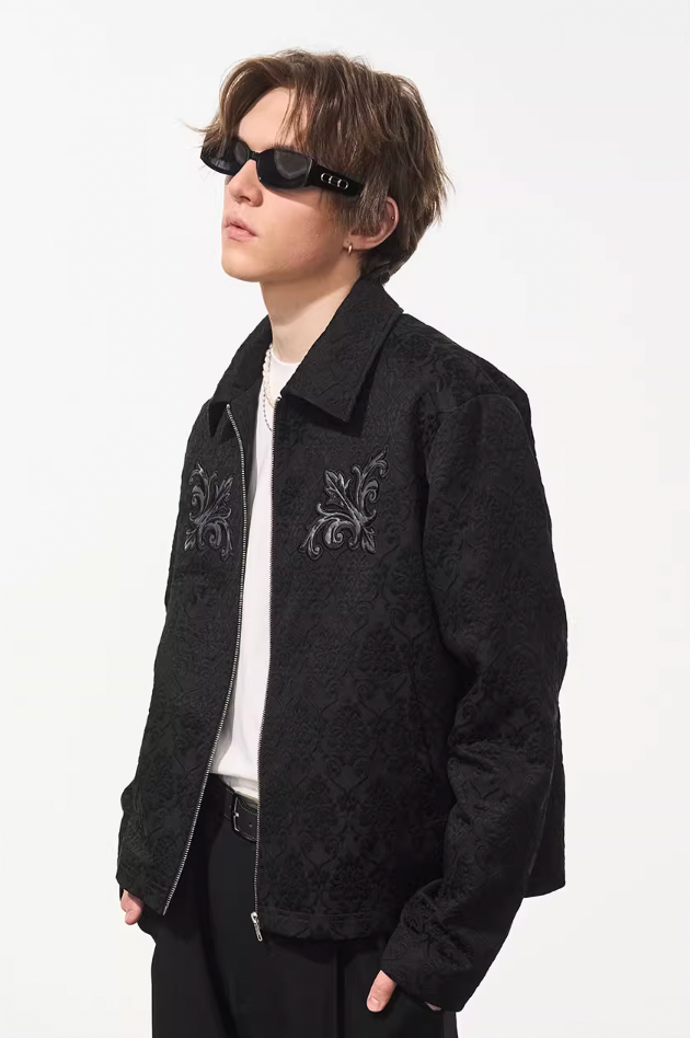 Harsh and Cruel Jacquard Embroidered Patches Jacket