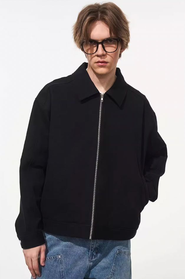 Harsh and Cruel Embroidered Logo Lapel Jacket