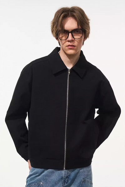 Harsh and Cruel Embroidered Logo Lapel Jacket