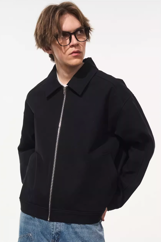 Harsh and Cruel Embroidered Logo Lapel Jacket