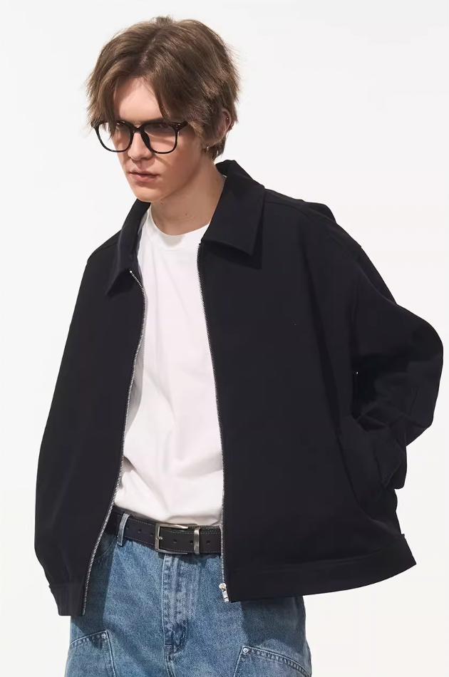 Harsh and Cruel Embroidered Logo Lapel Jacket