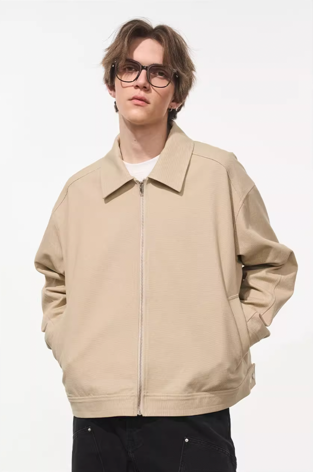 Harsh and Cruel Embroidered Logo Lapel Jacket