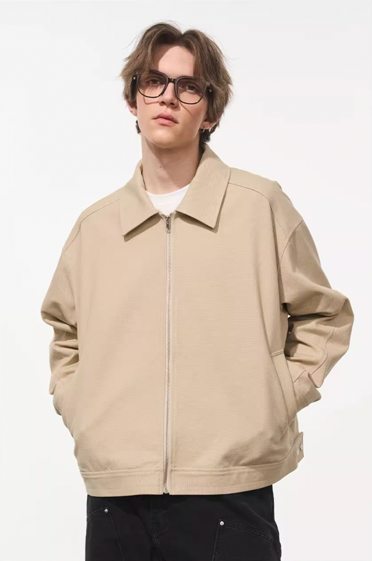 Harsh and Cruel Embroidered Logo Lapel Jacket