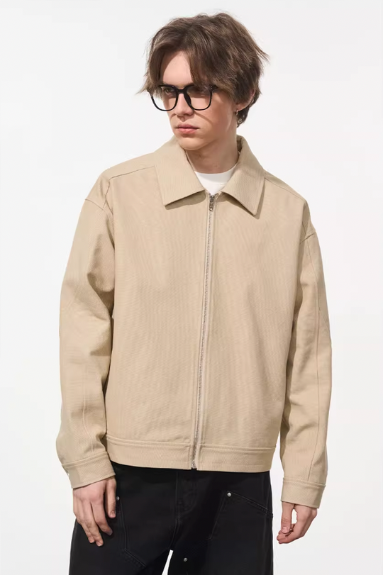 Harsh and Cruel Embroidered Logo Lapel Jacket