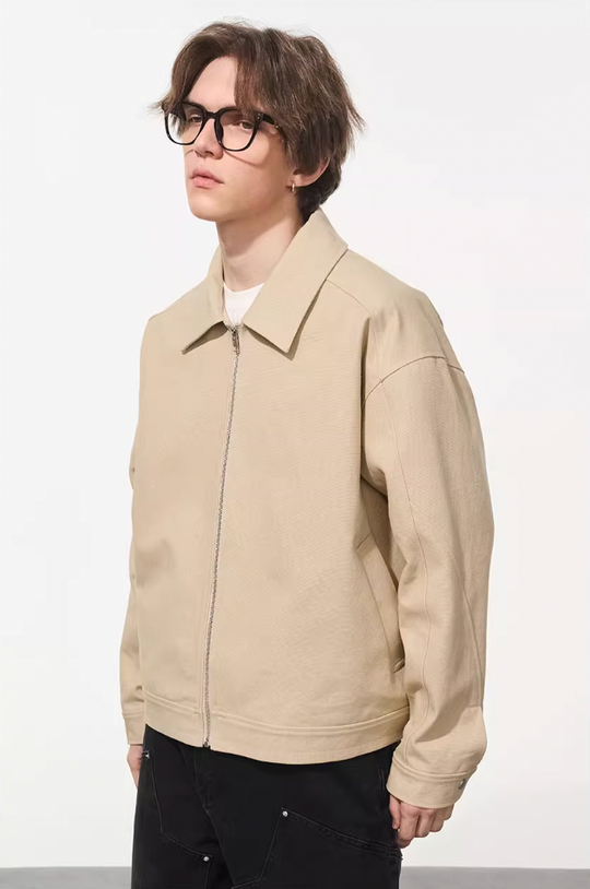 Harsh and Cruel Embroidered Logo Lapel Jacket