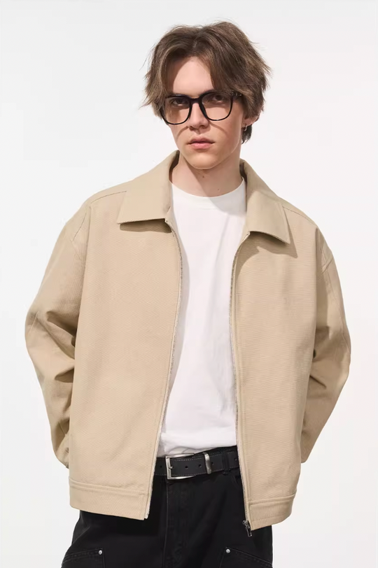 Harsh and Cruel Embroidered Logo Lapel Jacket